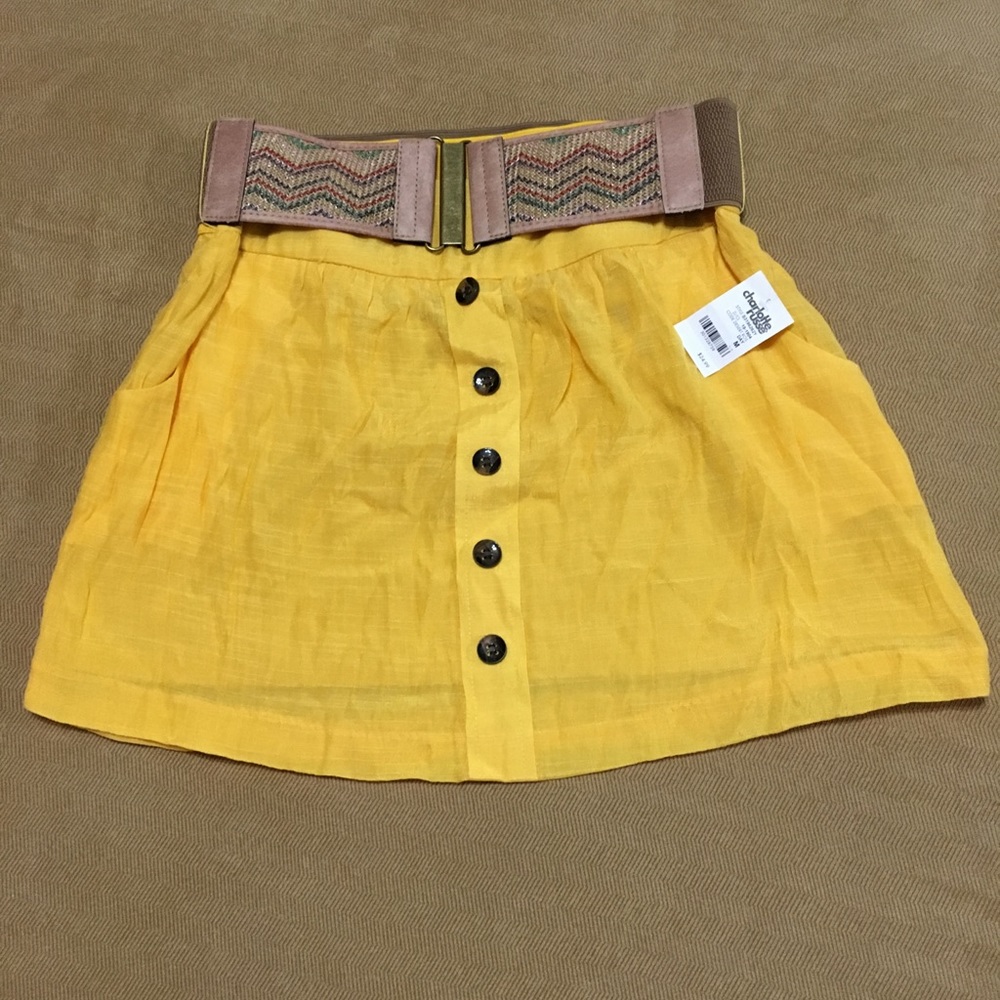 Charlotte Russe medium skirt with belt NWT